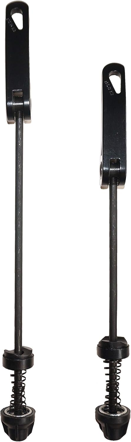 Road Mountain Bicycle MTB Wheel Hub Front and Rear Skewers Quick Release Skewer Clip Bolt Lever Axle QR 145/180 mm, a Pair...